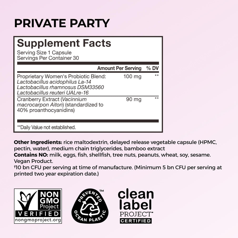 HUM Private Party powder or capsule interior texture macro emphasizing purity