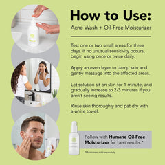 humane benzoyl peroxide close-up emphasizing active strength benefit