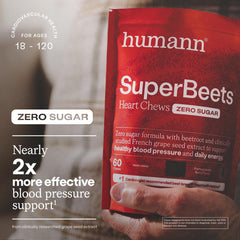 HumanN beetroot powder closeup showing natural source of nitrates for circulation support