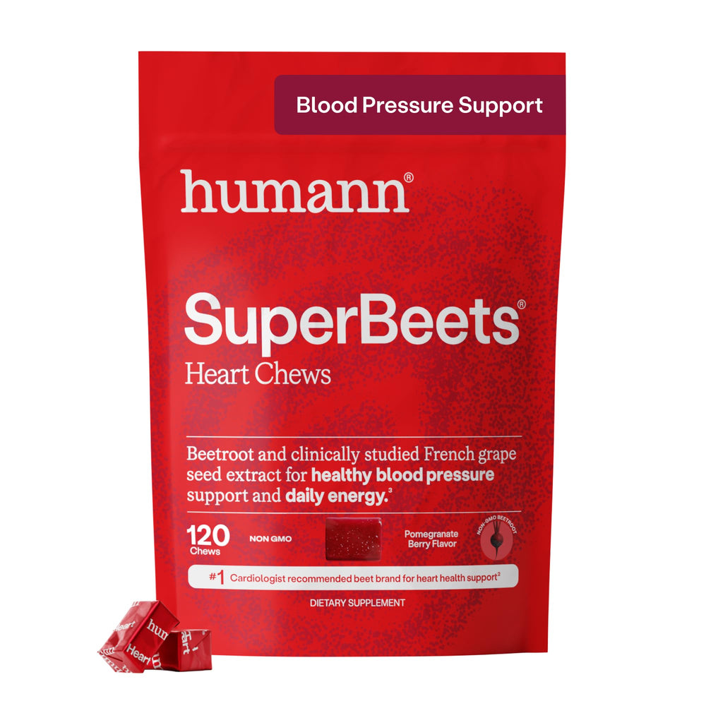 HumanN front packaging showing product benefits and pomegranate berry flavor