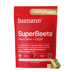 HumanN front packaging showing product benefits and count for heart wellness