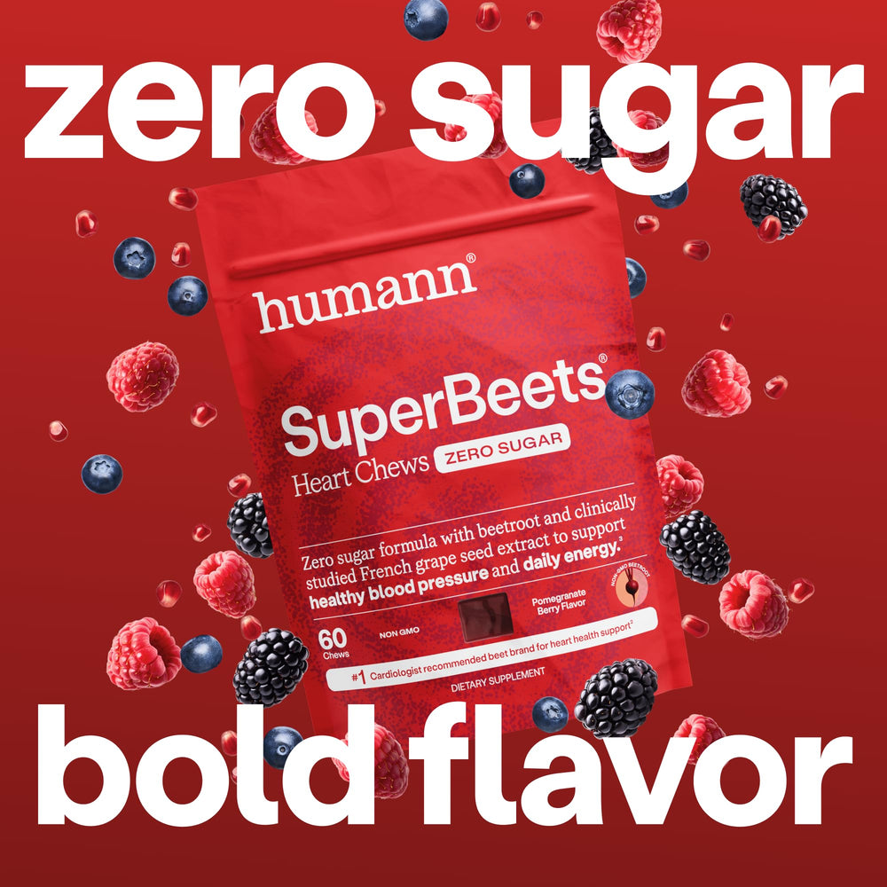 HumanN open bottle with chews spilled, showing portability and zero sugar convenience