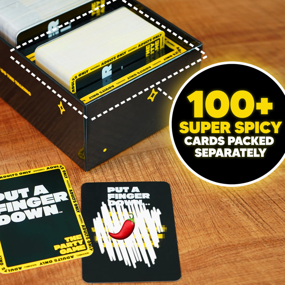 Hunch Games box open with contents for easy storage and portability