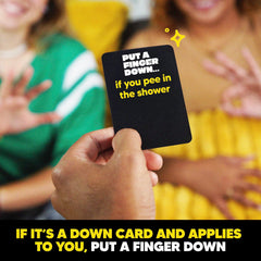Hunch Games close-up of card finish and readable text for durability