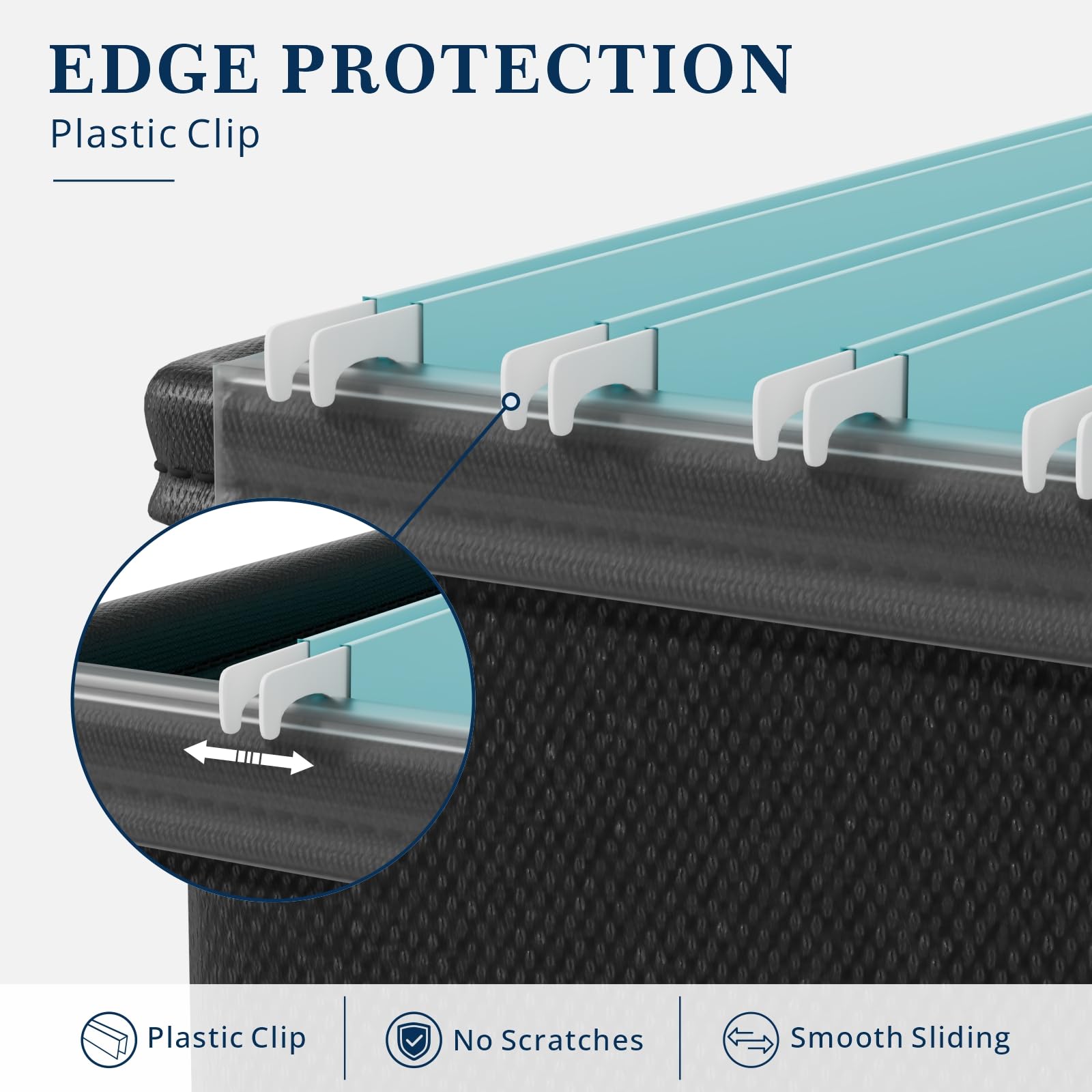 Huolewa sturdy handle and label slot for easy carrying and ID