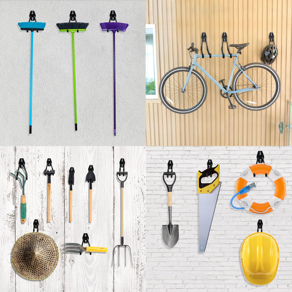 HUPBIPY hooks in a garage lifestyle scene saving space and improving access