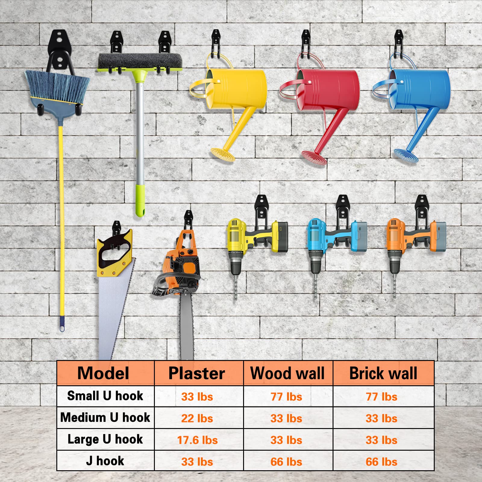 HUPBIPY included screws and anchors displayed for easy wall installation