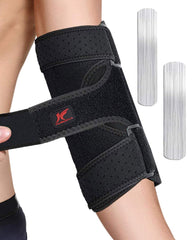 Hurmoya elbow brace front view showing secure fit and support