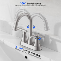 Hurran matching pop-up drain and overflow illustrating easy cleaning and included hardware
