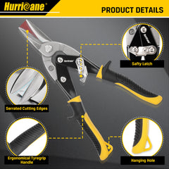HURRICANE closeup of Cr-V serrated blades showing strong metal grip benefit