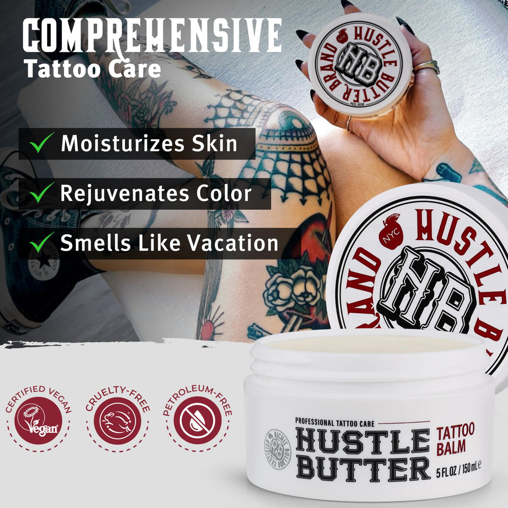 5oz Hustle Butter Deluxe next to a ruler to show true size for purchase decisions