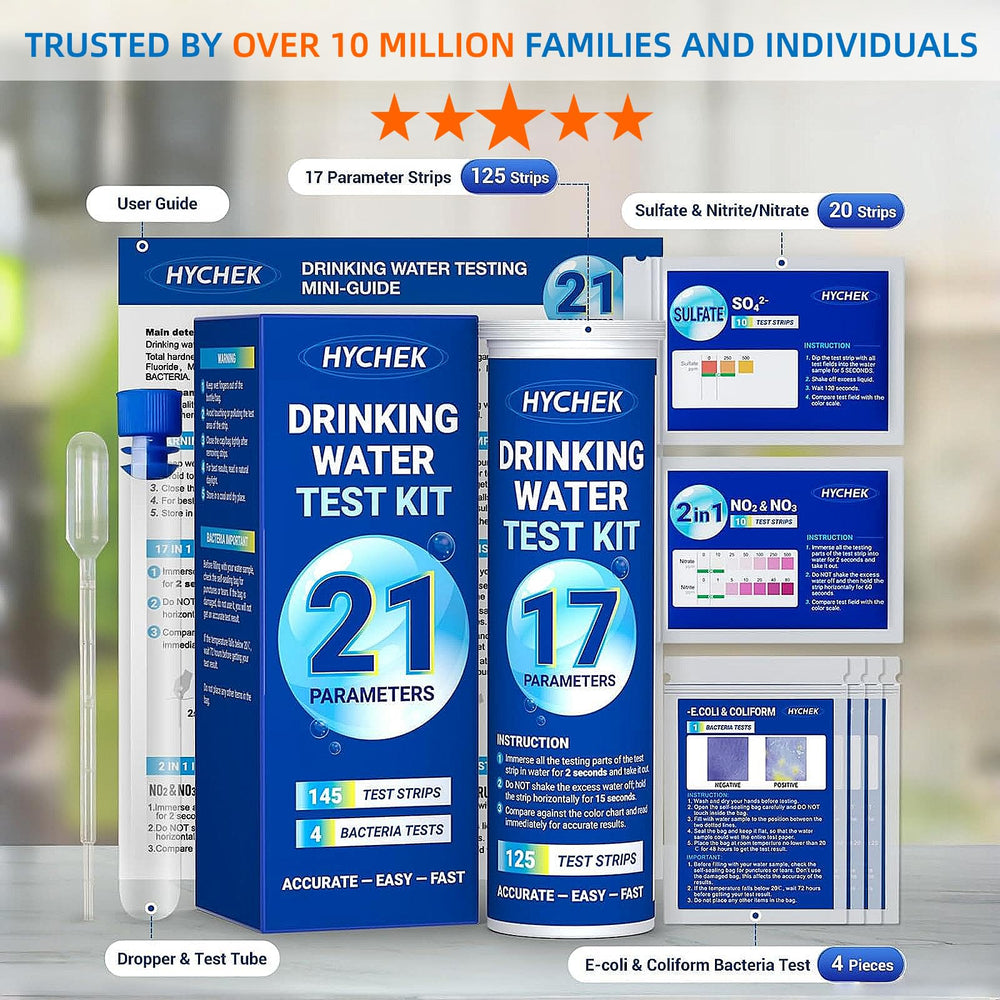 HYCHEK bottle color chart label providing instant visual matching guidance