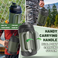 Hydraful flip spout and built-in straw detailed shot highlighting easy sipping benefit