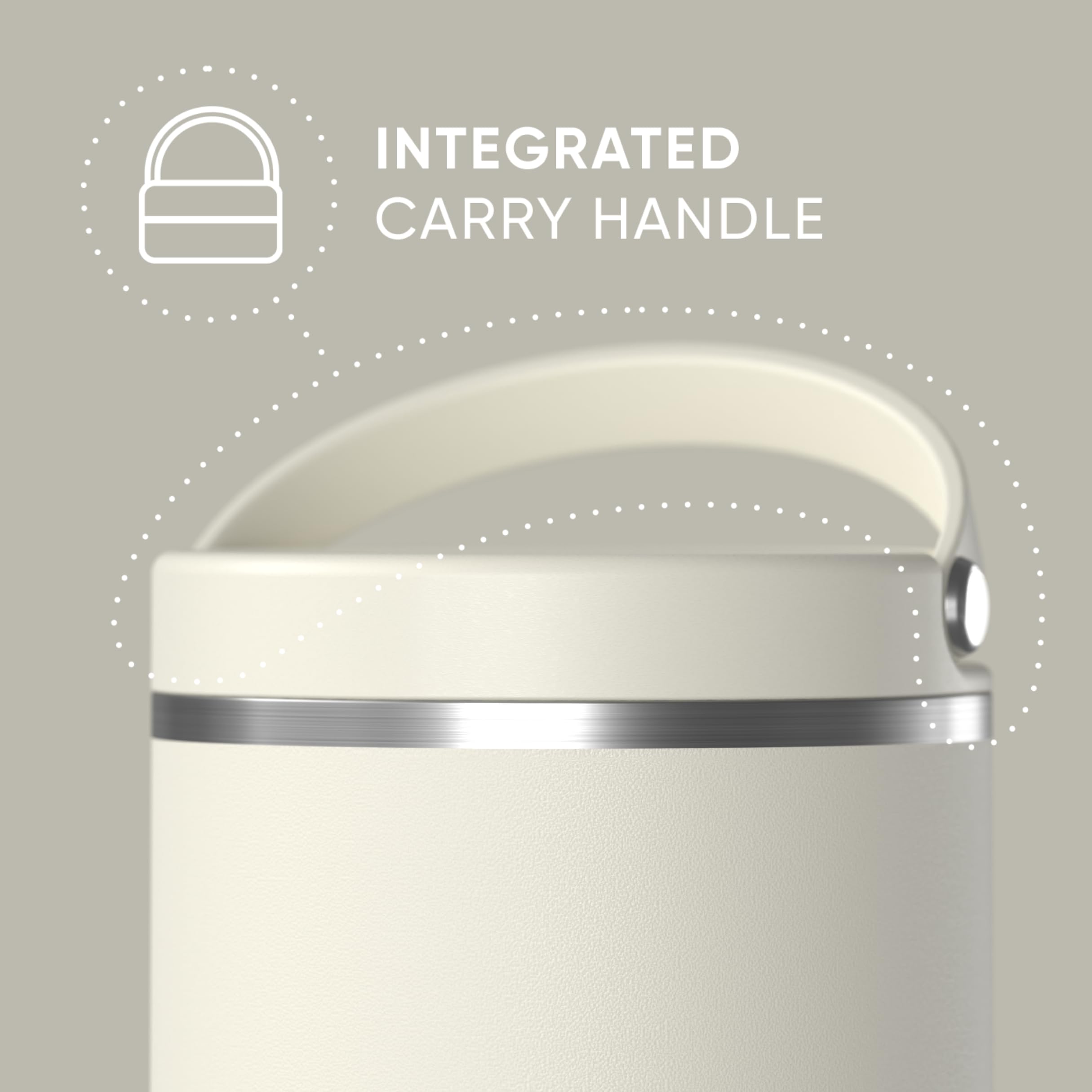 Hydrapeak jar filled with hot soup showing temperature retention benefit