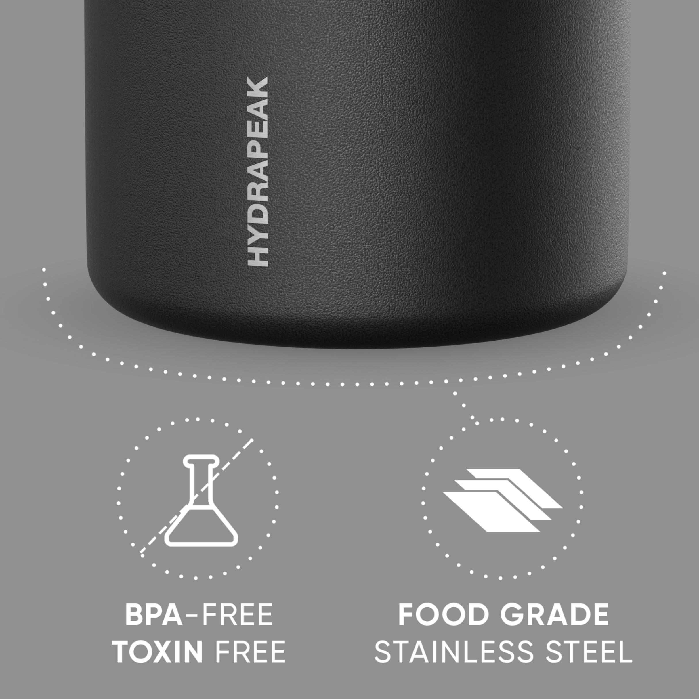 Hydrapeak stainless interior detail resisting stains and preserving flavor benefit