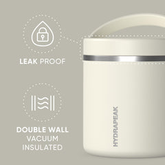 Hydrapeak wide mouth open top highlighting easy filling and eating