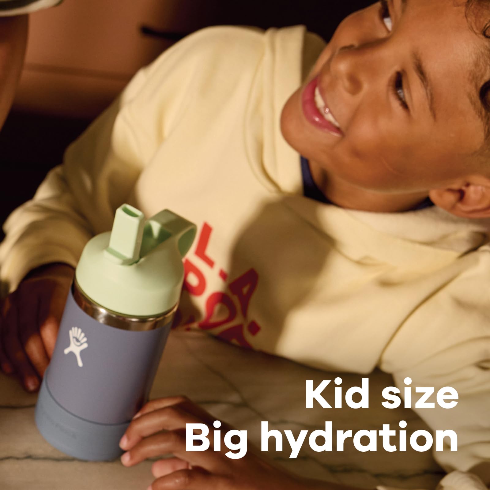 Hydro Flask inside a backpack for convenient school transport