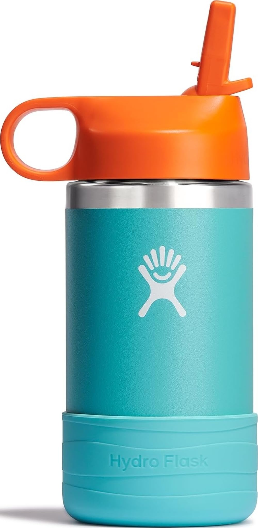 Hydro Flask front view showing Seaspray color and compact benefit