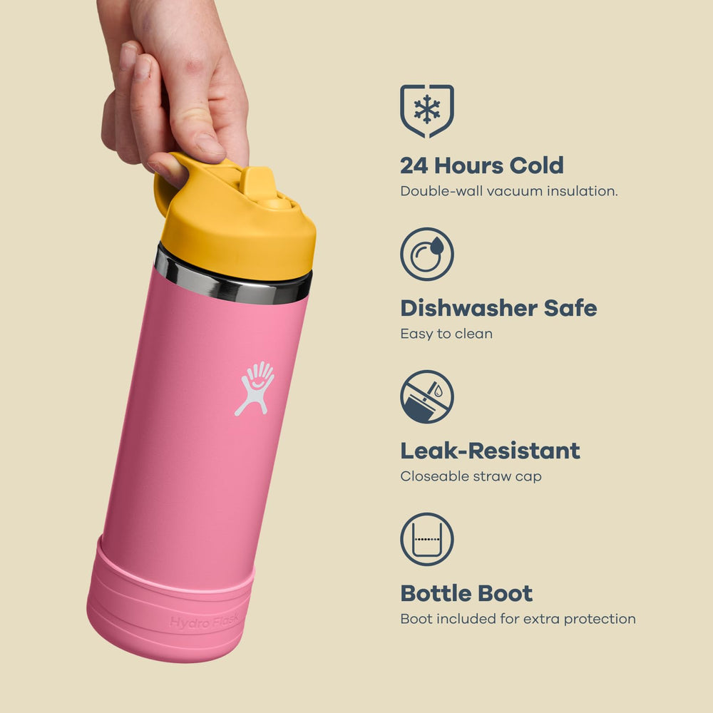 Hydro Flask stainless-steel interior close view showing flavor-preserving finish