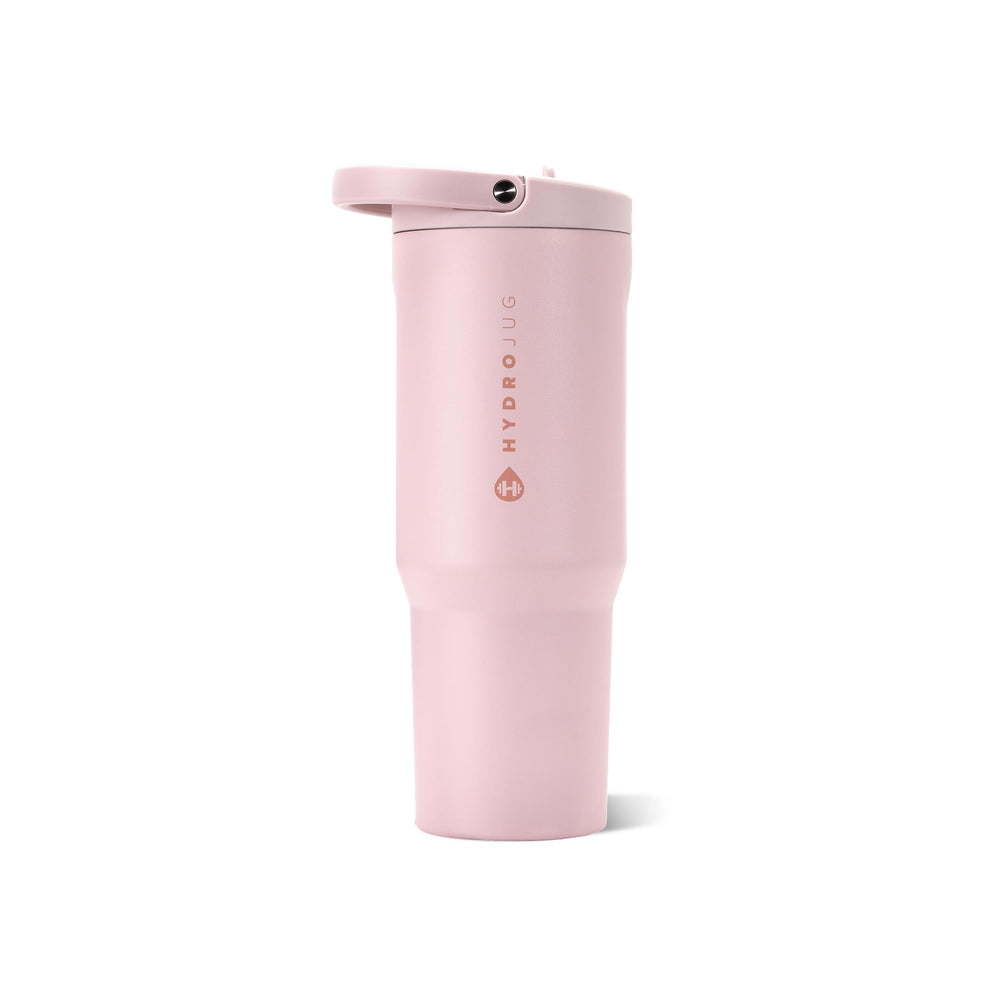 HydroJug front view in Pink Sand showing full 32 oz capacity and sleek finish