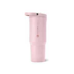 HydroJug front view in Pink Sand showing full 32 oz capacity and sleek finish