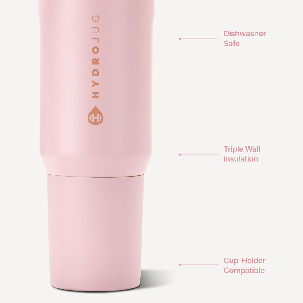 HydroJug Sport lid and attached straw showing easy-sip convenience benefit