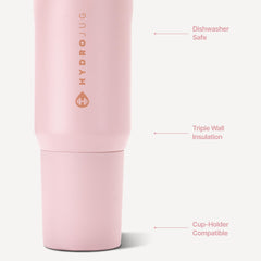 HydroJug Sport lid and attached straw showing easy-sip convenience benefit