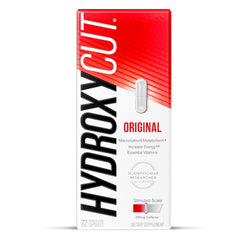 Hydroxycut front packaging showing bottle and branding for quick recognition and trust