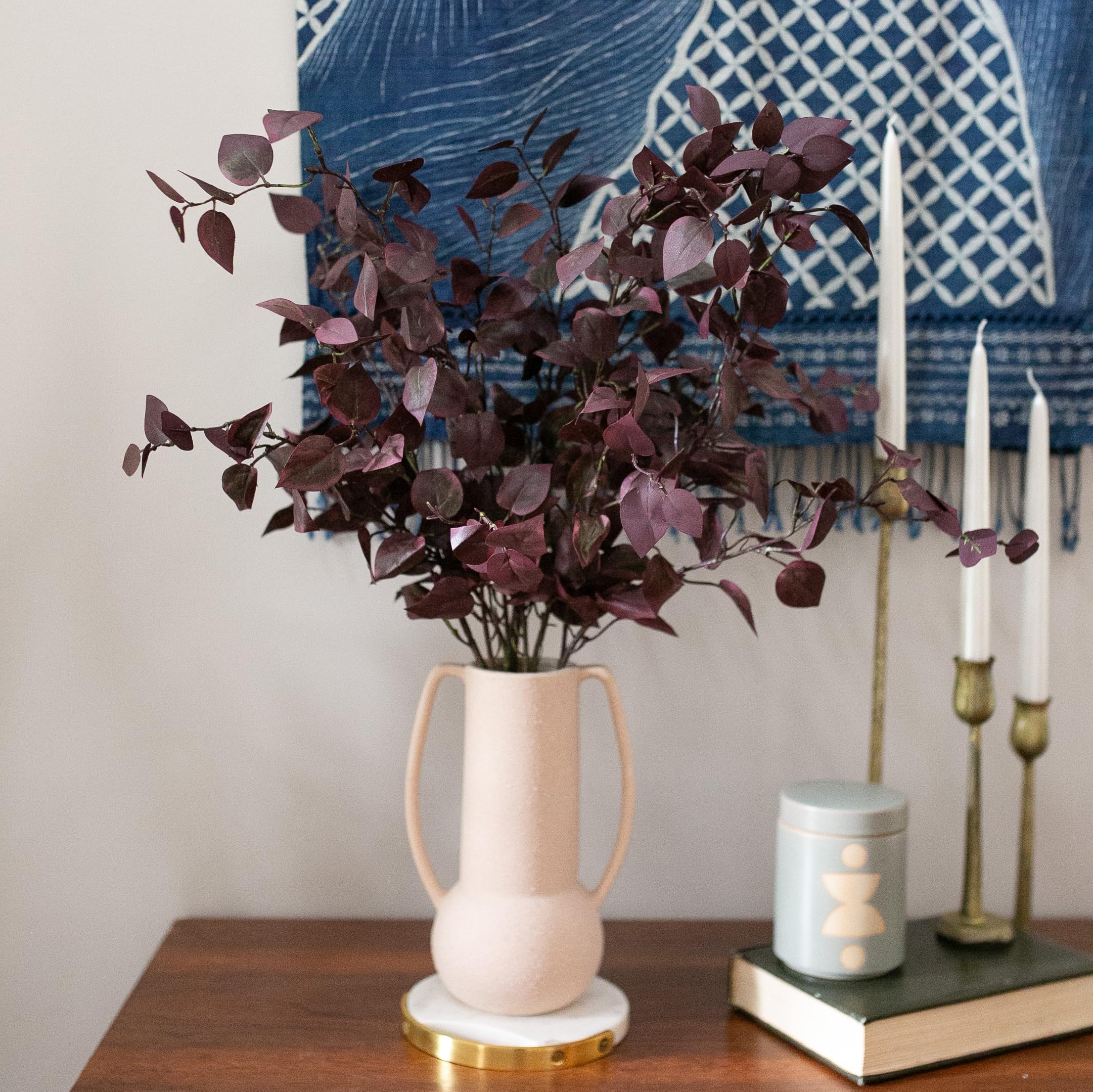 HyeFlora eucalyptus used on a wreath showing durable attachment and style