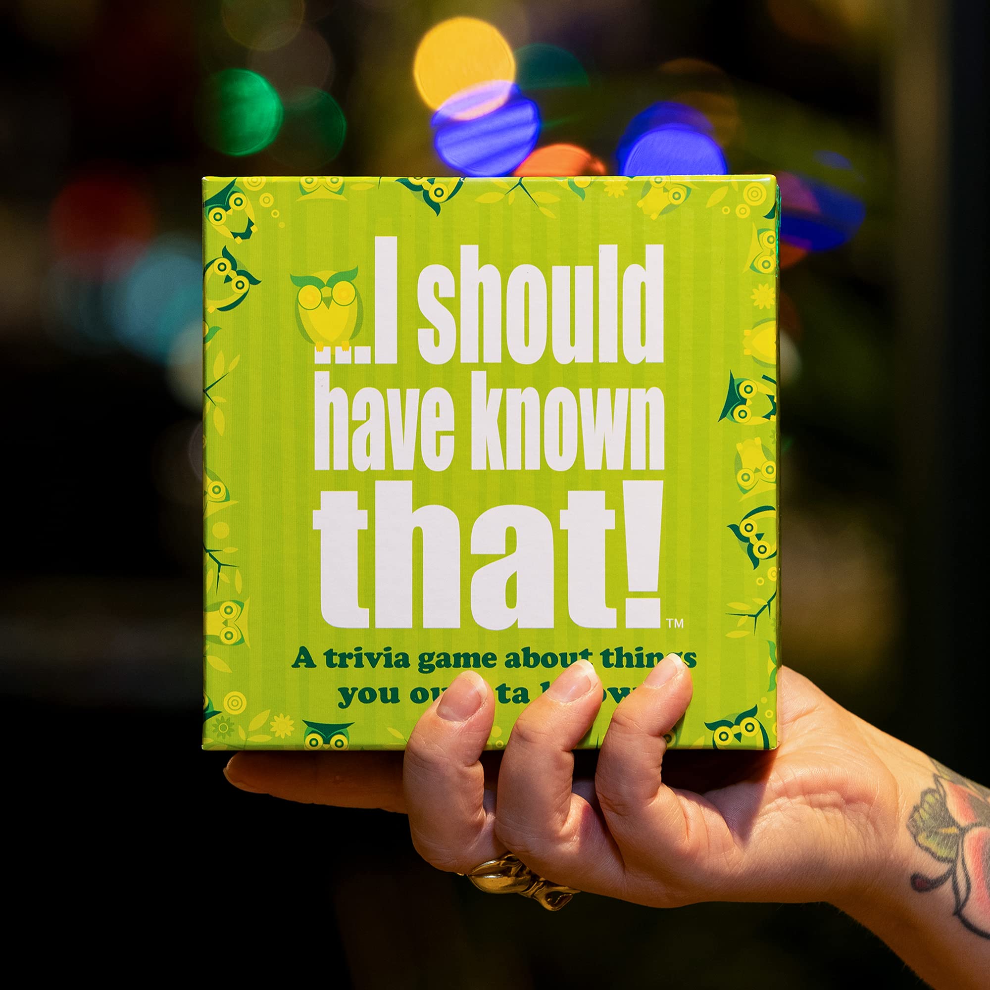 Hygge Games card close-up of printed question and clear legible text benefit