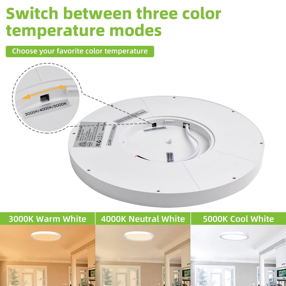 hykolity installed in kitchen ceiling provides bright uniform illumination