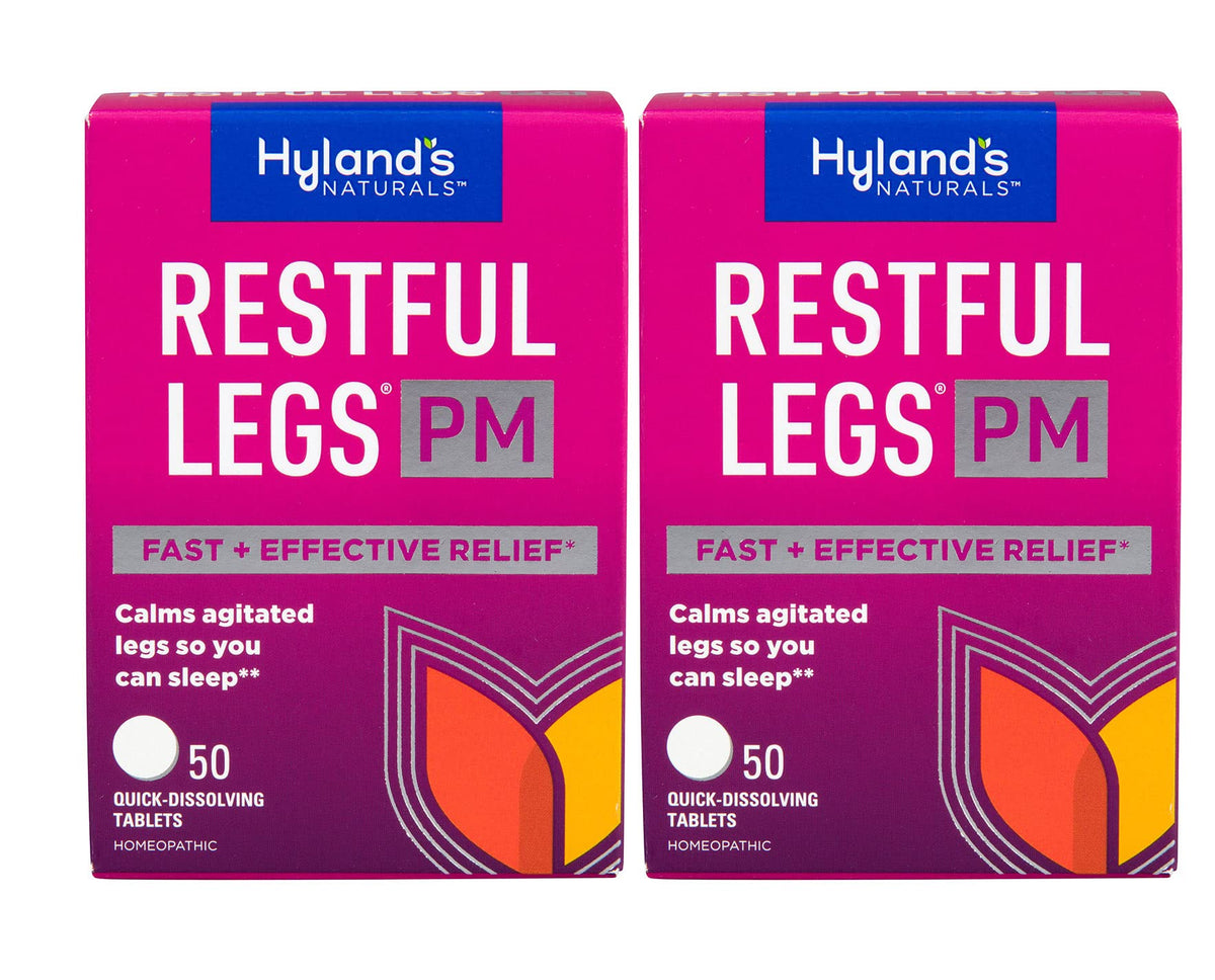 Hyland's front packaging showing product benefits and quick-dissolve feature for easy use