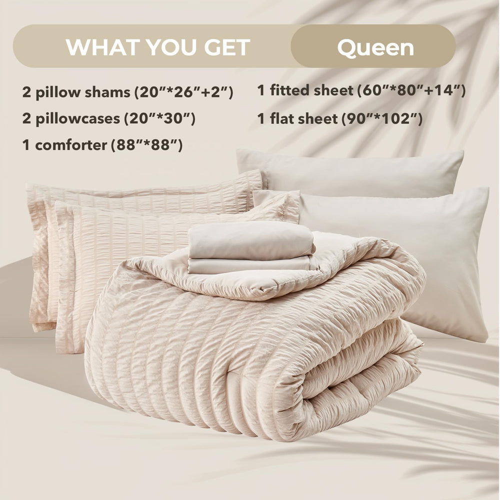 HYMOKEGE pillows and shams arranged to show coordinated look and easy styling benefit