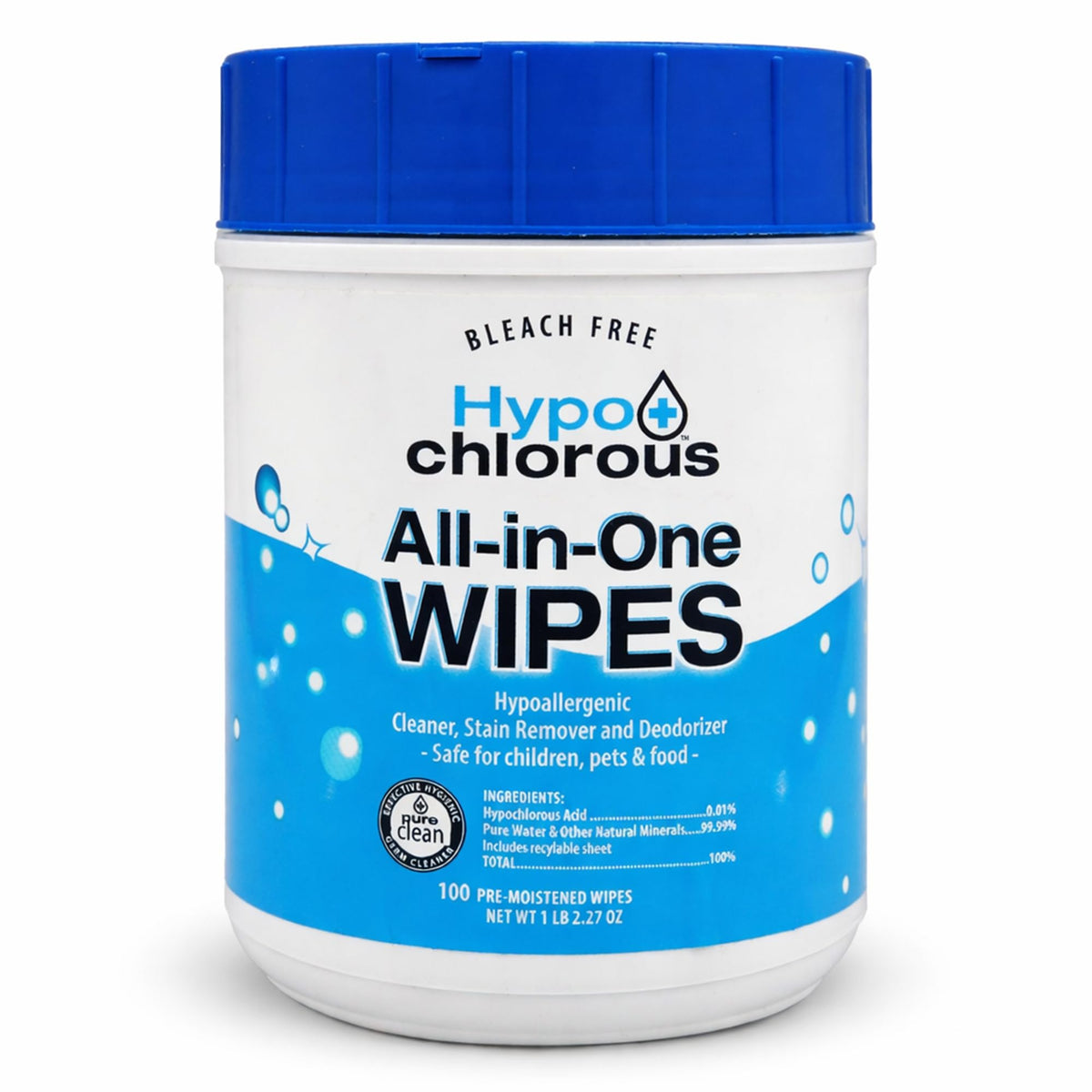 Hypo+Chlorous front packaging showing two-pack and count, clear labeling benefit