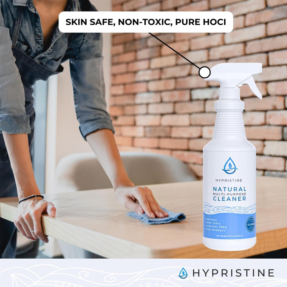 Hypristine being applied via fogger in a commercial space for large areas