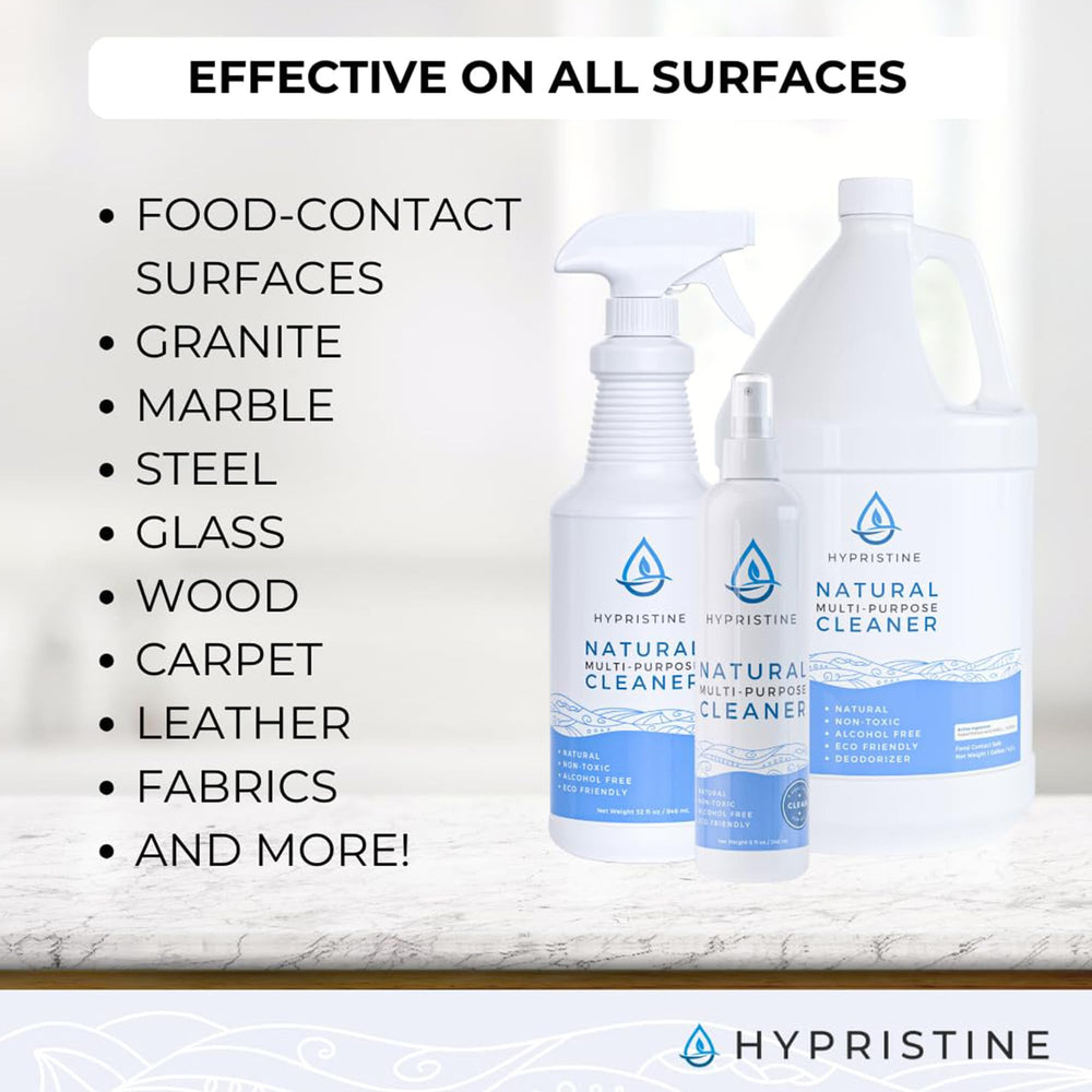 Hypristine in a lifestyle cleaning scene used across home surfaces