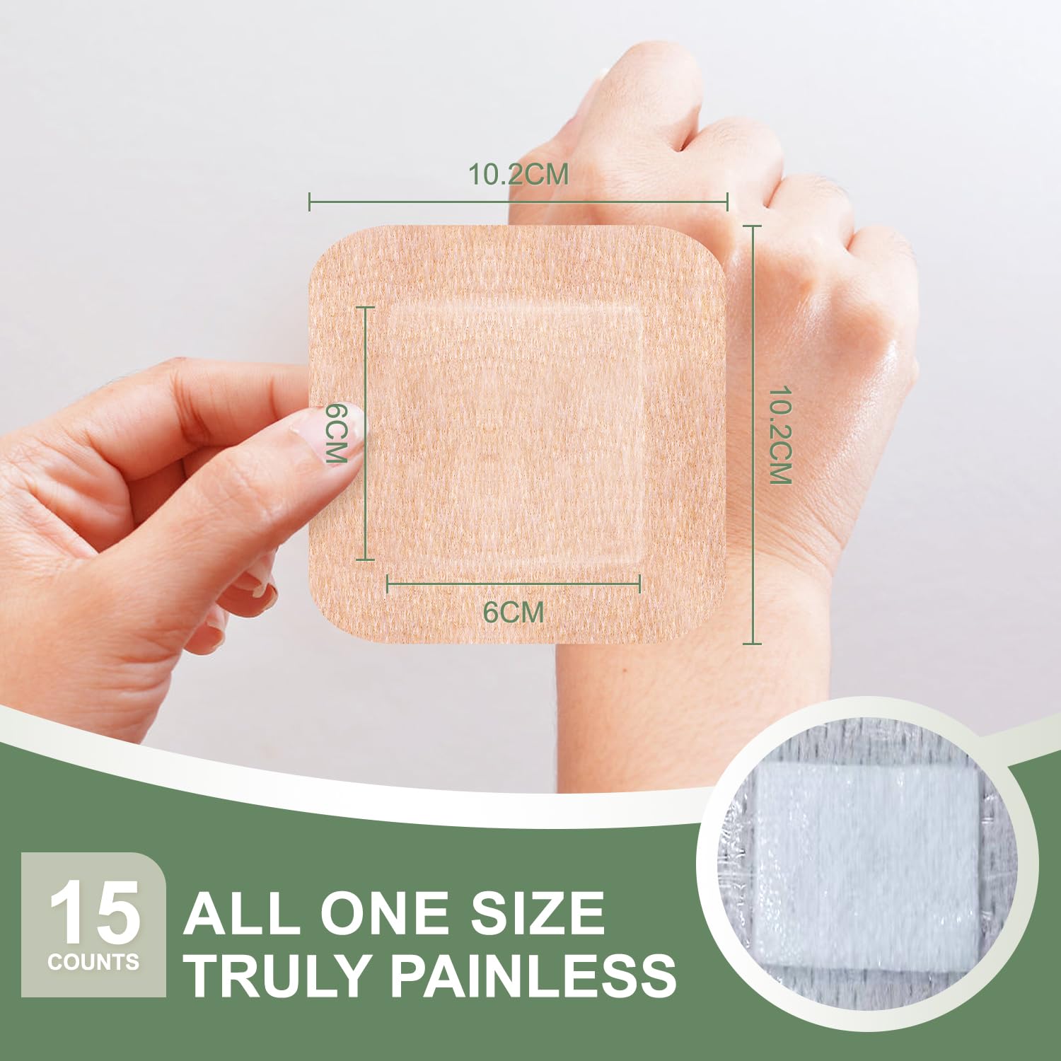 Hysimedy close-up of pad texture highlighting soft non-woven fabric for comfort