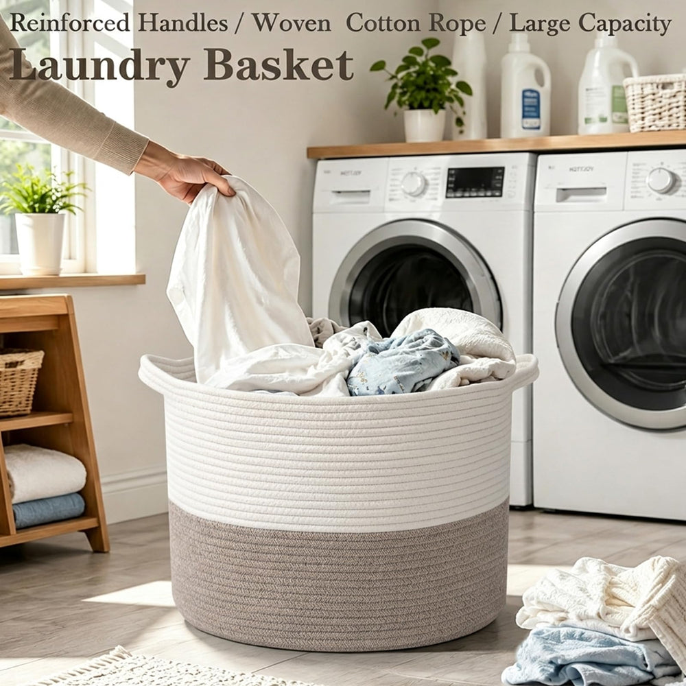 HZFTJOY holding folded towels in bathroom showing breathable storage