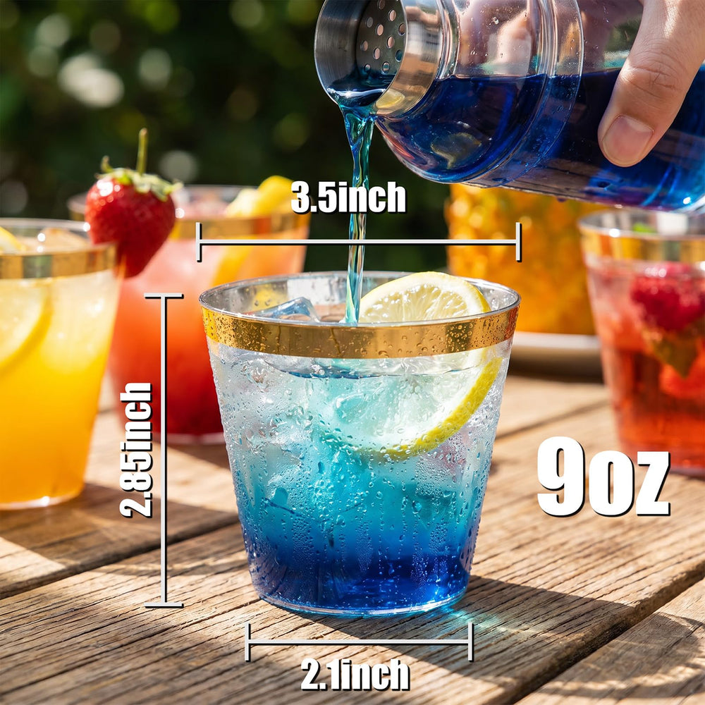 I00000 hand holding cup showing 9 oz scale and comfortable grip benefit