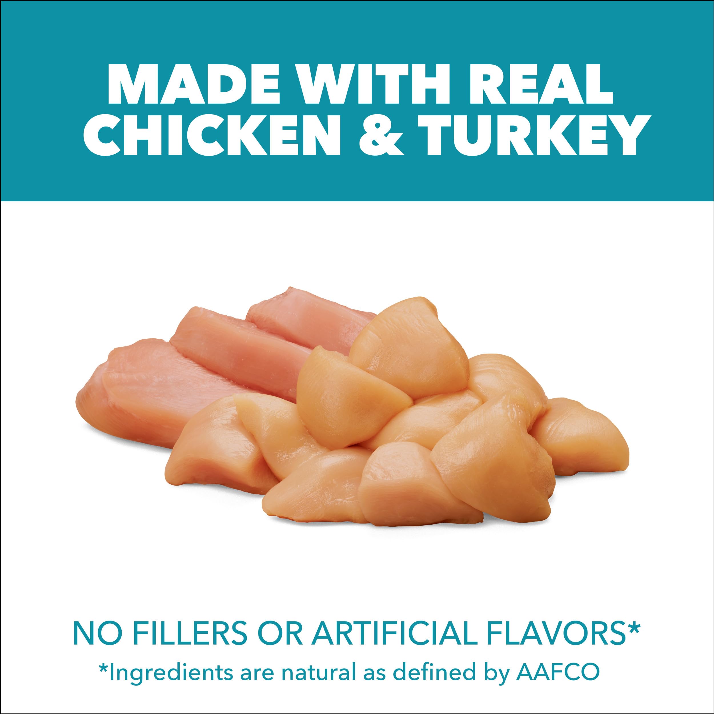IAMS kibble close-up showing texture and easy chewing benefit