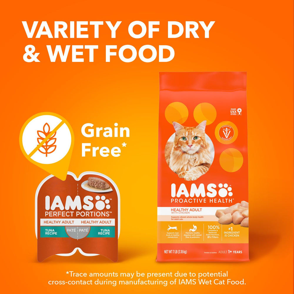 IAMS nutrition label close-up highlighting ingredient and nutrient info