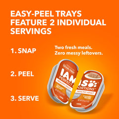 IAMS pate texture close-up showing smooth, moist chicken consistency