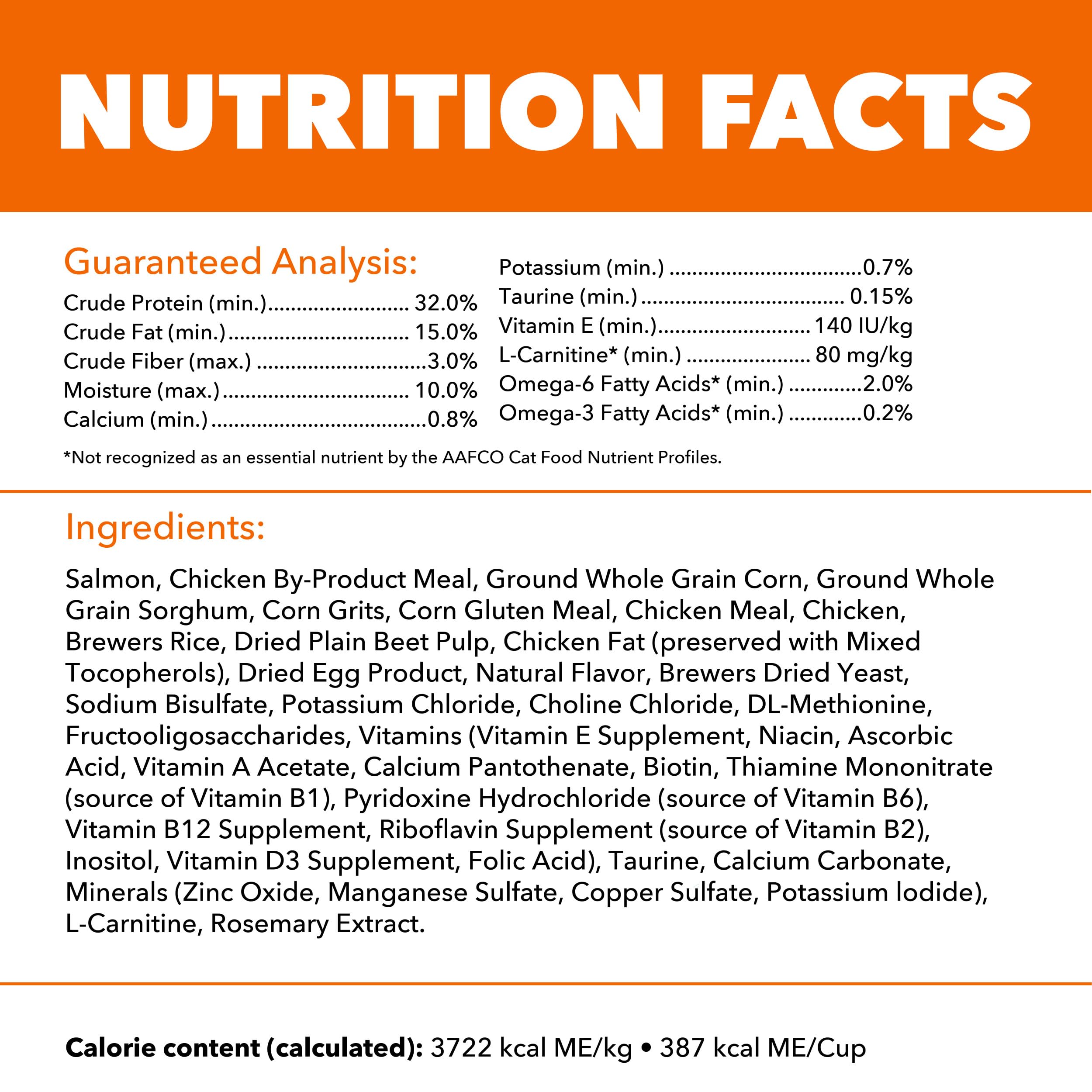 IAMS feeding guidelines chart for correct portions and weight management benefit