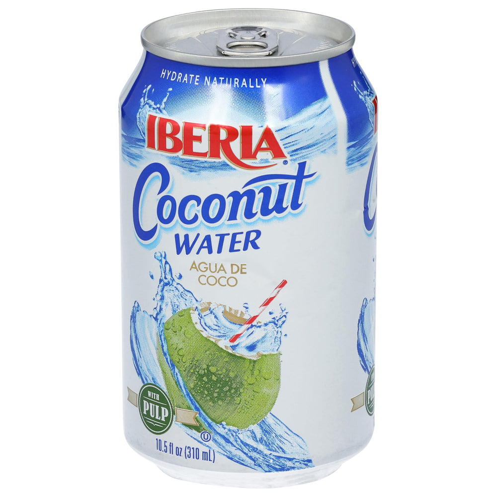 Iberia pulp texture macro shot showing authentic coconut pieces