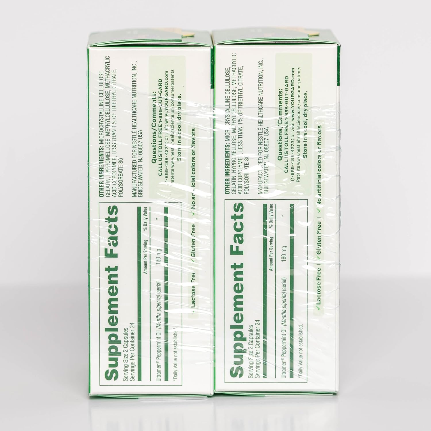 IBgard capsules in travel pouch offering on-the-go digestive comfort benefit