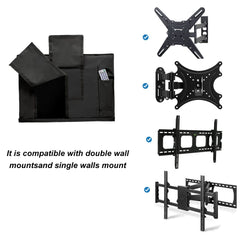 iBirdie reinforced back flap protecting TV stand and cables