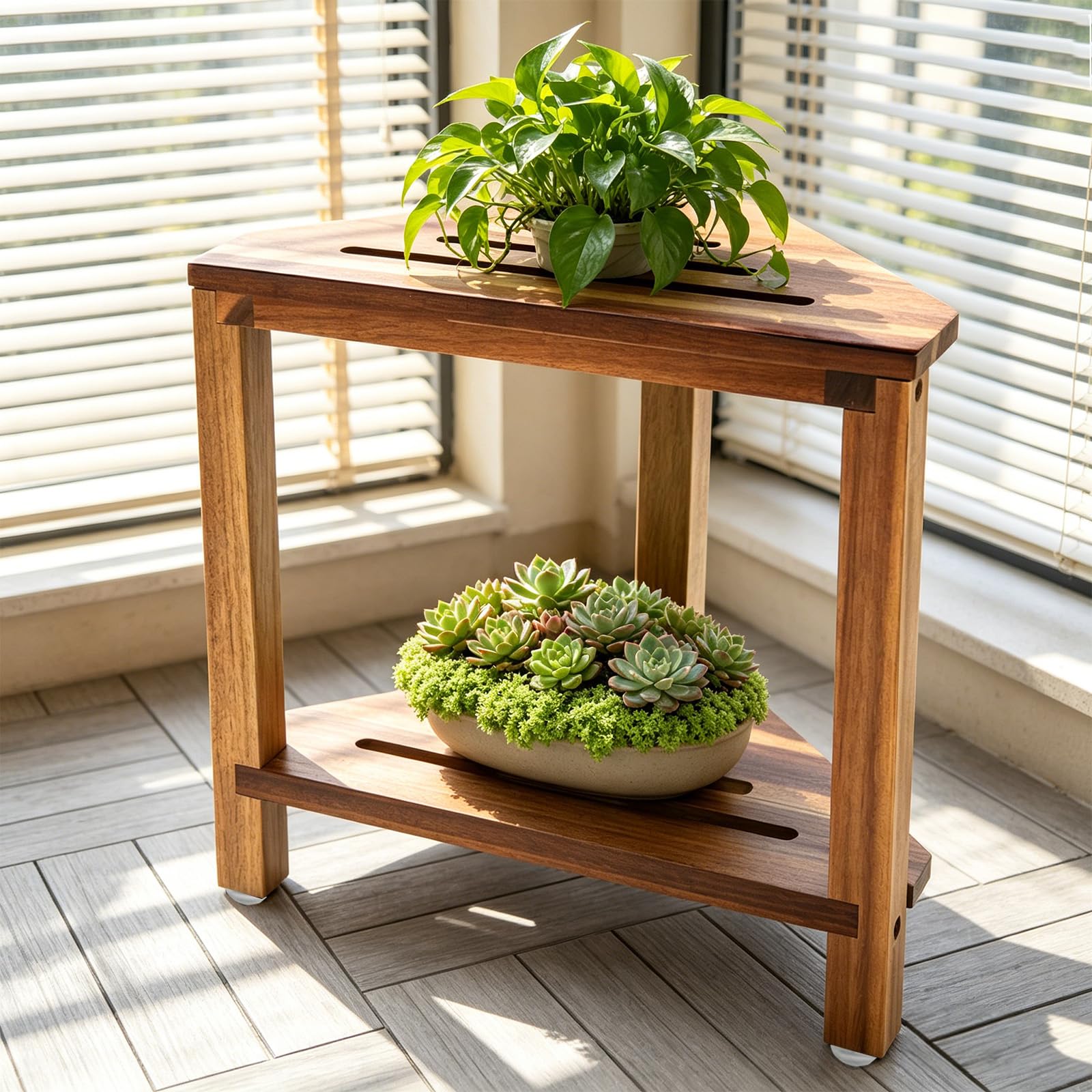 IBosins stool holding bath products showing extra storage and organization benefit