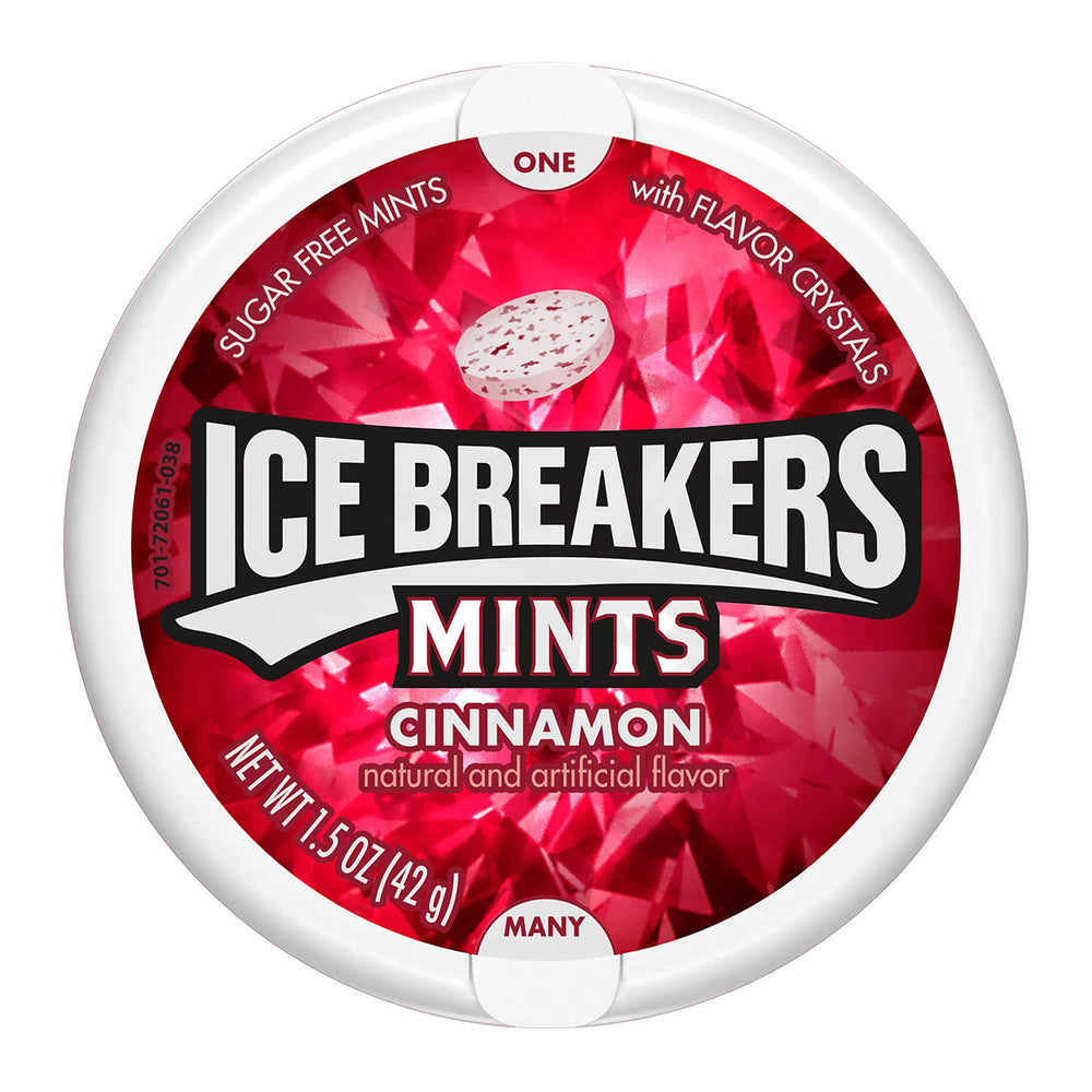 Ice Breakers label and nutrition closeup showing product information and reassurance