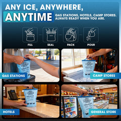 Ice Lock pouring meltwater from spout demonstrating easy hydration benefit