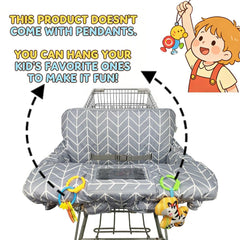ICOPUCA installed in shopping cart with child illustrating added padding